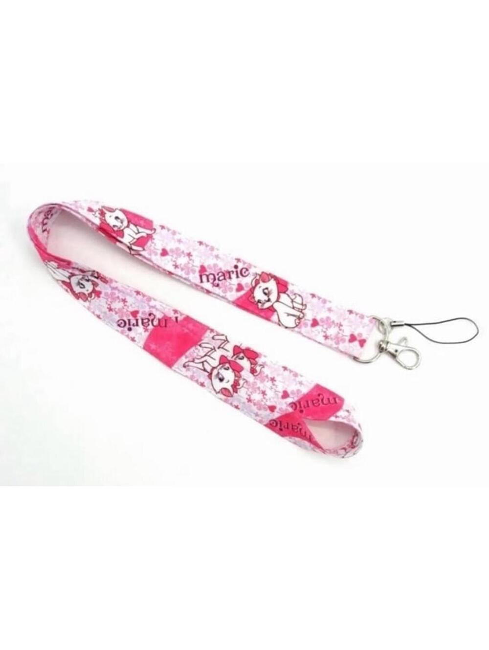 Aristocats Marie Lanyard Keychain Badge ID Card Key Holder, Kawaii Disney Cat - Picture 2 of 3